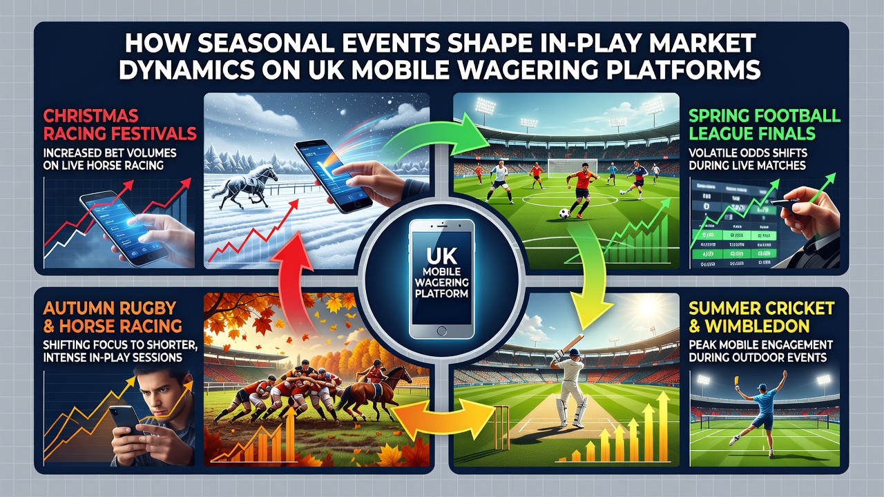 Mobile app interface displaying live in-play betting markets during a major seasonal sports event